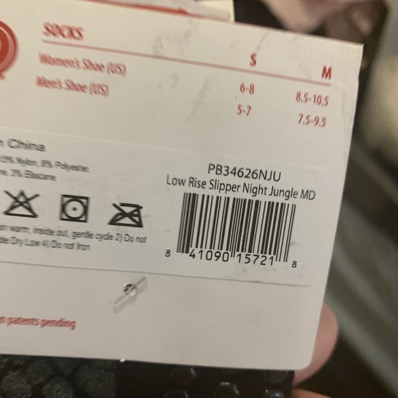 Pure Barre Snake Night Jungle Socks - Medium - Picture 2 of 2